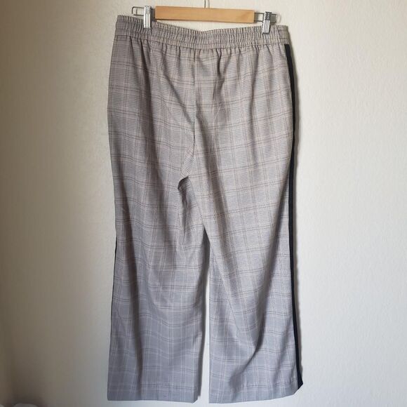 Plaid Wide Leg Striped Trousers - Picture 4 of 5